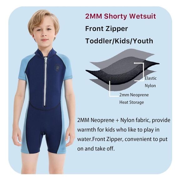 Lenorecn Kids Wet Suit Size 8 - Picture 11 of 13